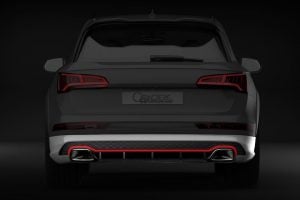 Caractere Rear Bumper with Integrated Exhaust Tips, fits Audi Q5/SQ5 B9