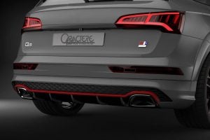 Caractere Rear Bumper with Integrated Exhaust Tips, fits Audi Q5/SQ5 B9