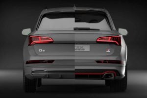 Caractere Rear Bumper with Integrated Exhaust Tips, fits Audi Q5/SQ5 B9