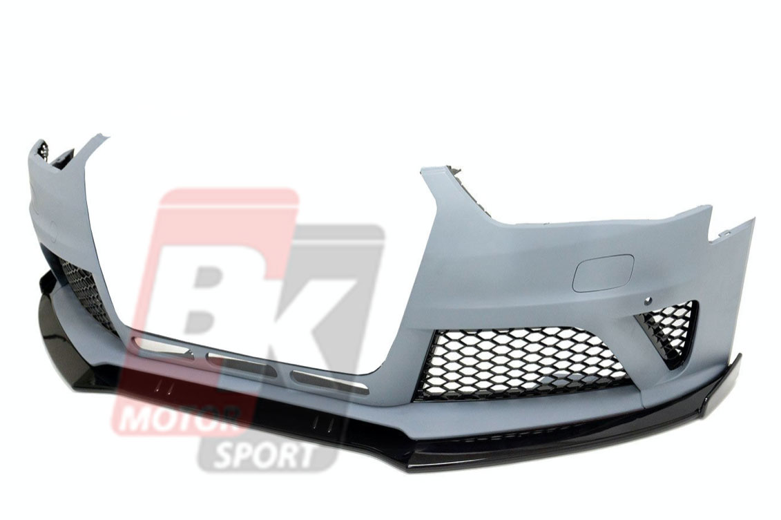 BKM Front Bumper Kit with Lip, fits Audi A4/S4 B8.5 - BK-Motorsport