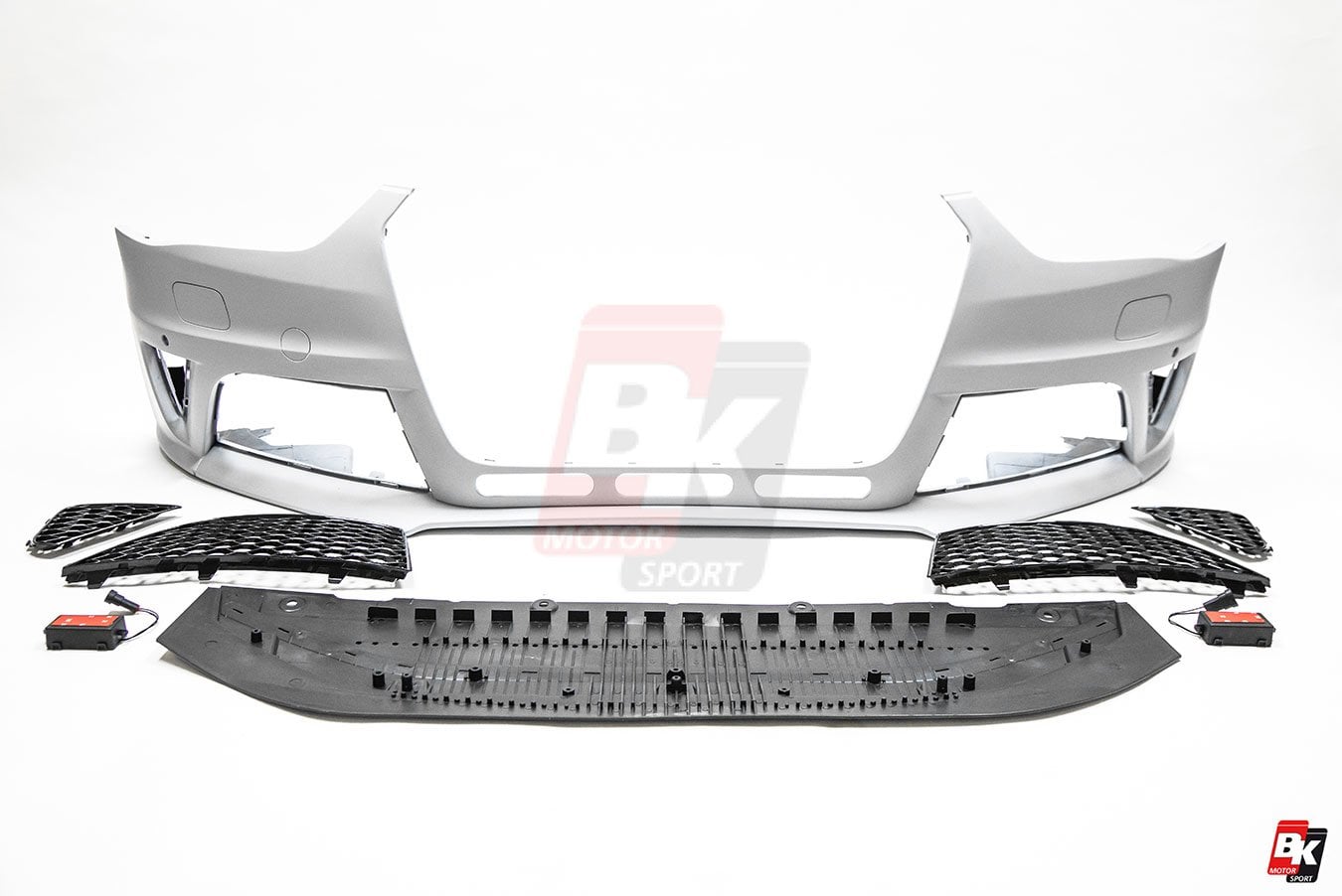 Caractere Front Bumper with Foglights, fits Audi A4 B8.5 - BK-Motorsport