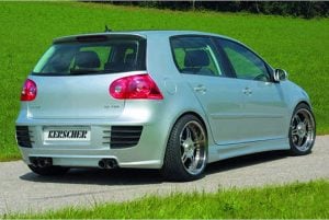 Kerscher Rear Bumper with ABS Ribs, fits Volkswagen Golf Mk5