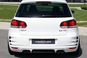 Kerscher Rear Diffusor, Carbon, fits Volkswagen Golf Mk6