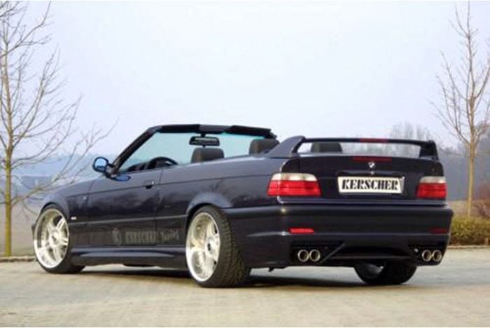 Kerscher Rear Wing 3 Part without Brakelight, fits BMW 3-Series E36 Cabrio