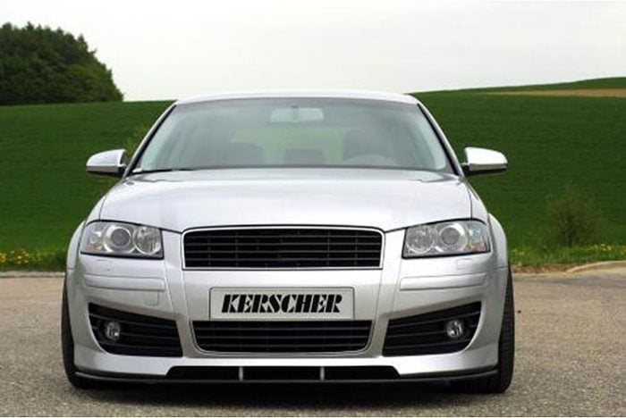 Kerscher Front Bumper K-Line with Headlamp Washers, fits Audi A3 8P