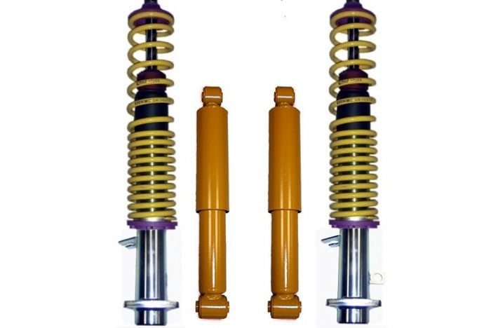 Kerscher Coilover Kit front with Shock Absorber Rear, fits Volkswagen Beetle 07/73