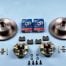 Kerscher Grease Caps, set for PCD 100/4, fits Volkswagen Beetle