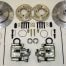 Kerscher Rear Disc Brake 100/4 Swing-Axle, Grooved and Drilled, fits Volkswagen Beetle
