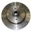 Kerscher Brake Disc Rear, Grooved and Drilled 100/4, fits Volkswagen Beetle