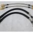 Kerscher Steel Flexible Brake Hoses for IRS, fits Volkswagen Beetle 1302/03