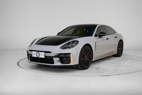 BKM Turbo Style Front Bumper with LED Daylights, fits Panamera 970.2