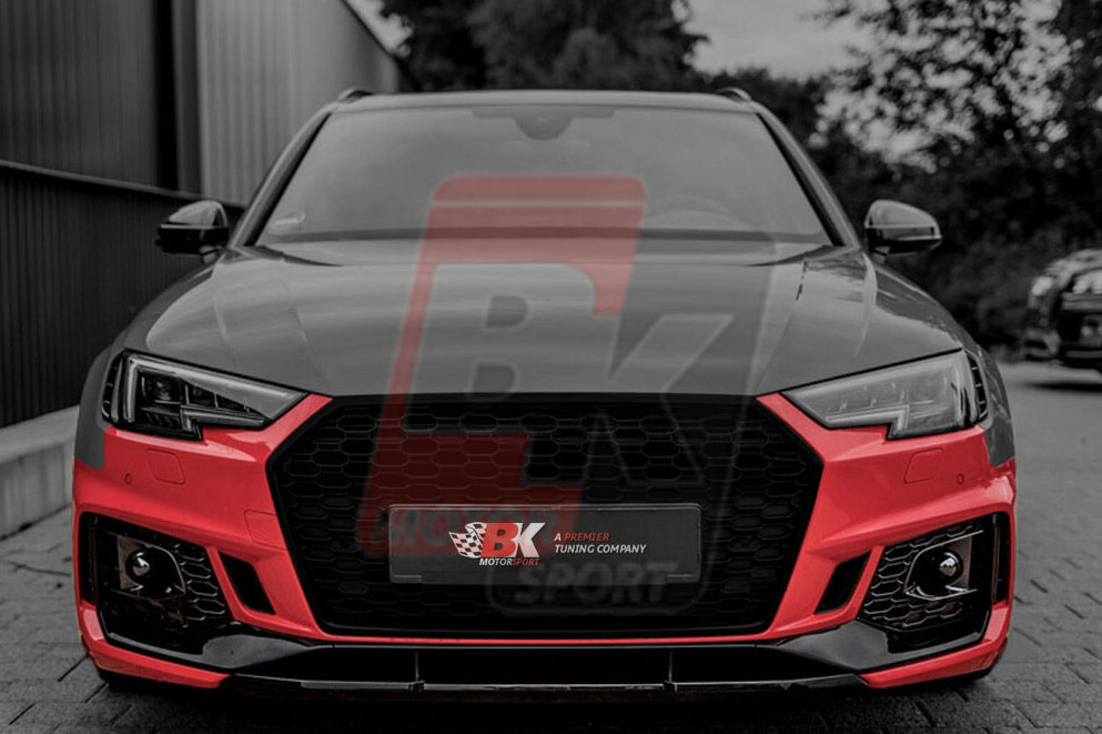 BKM Front Bumper Kit (RS4 Style), fits Audi A4/S4 B9.0 - BK-Motorsport