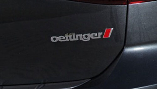 Oettinger Logo Sticker (new style) for the Rear of the Vehicle