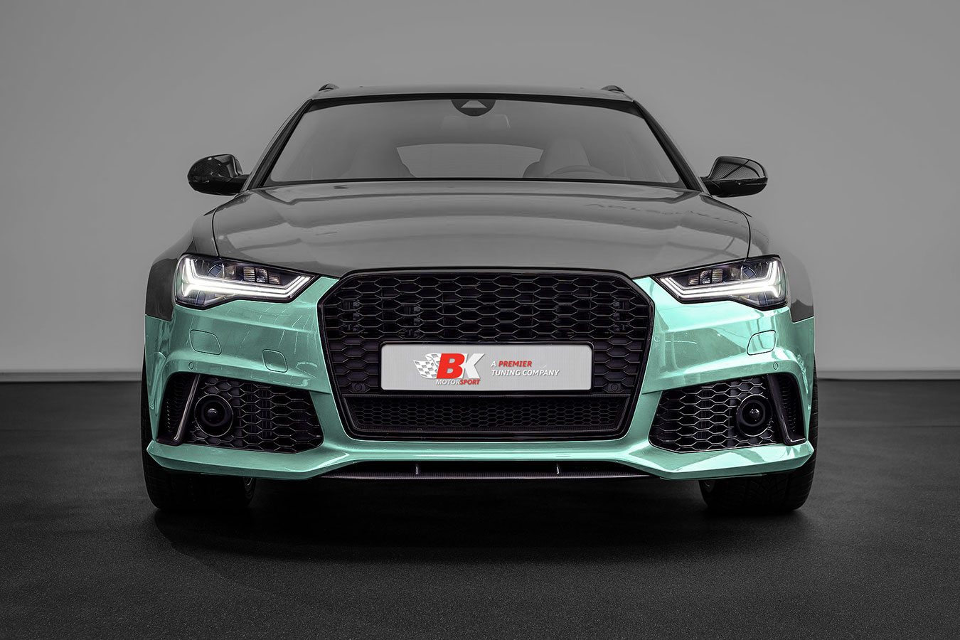 BKM Upgrade Front Bumper with LED kit, fits Audi A6/S6 C7.5 - BK-Motorsport