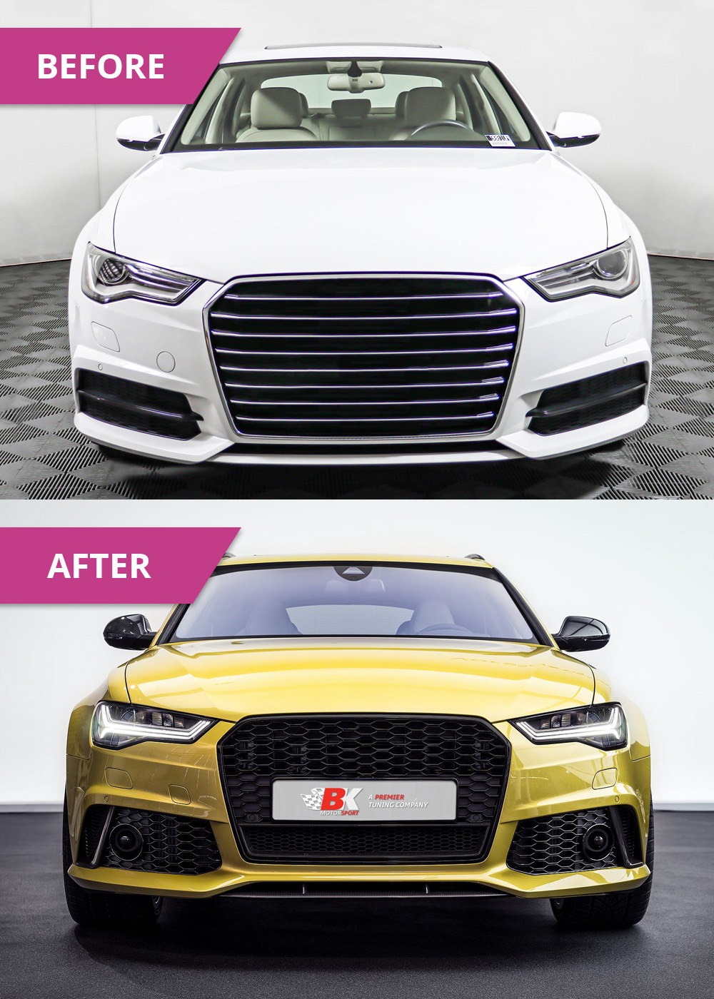 Audi A6 front bumper upgrade