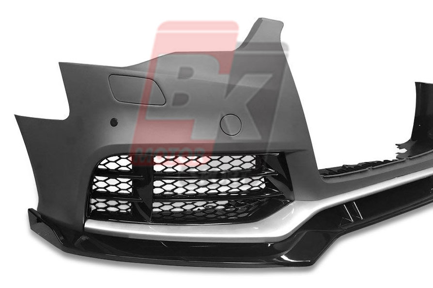 For 08-12 Audi A5 Base B8 MX Style Front Bumper Lip Spoiler Chin Unpainted  BK PU