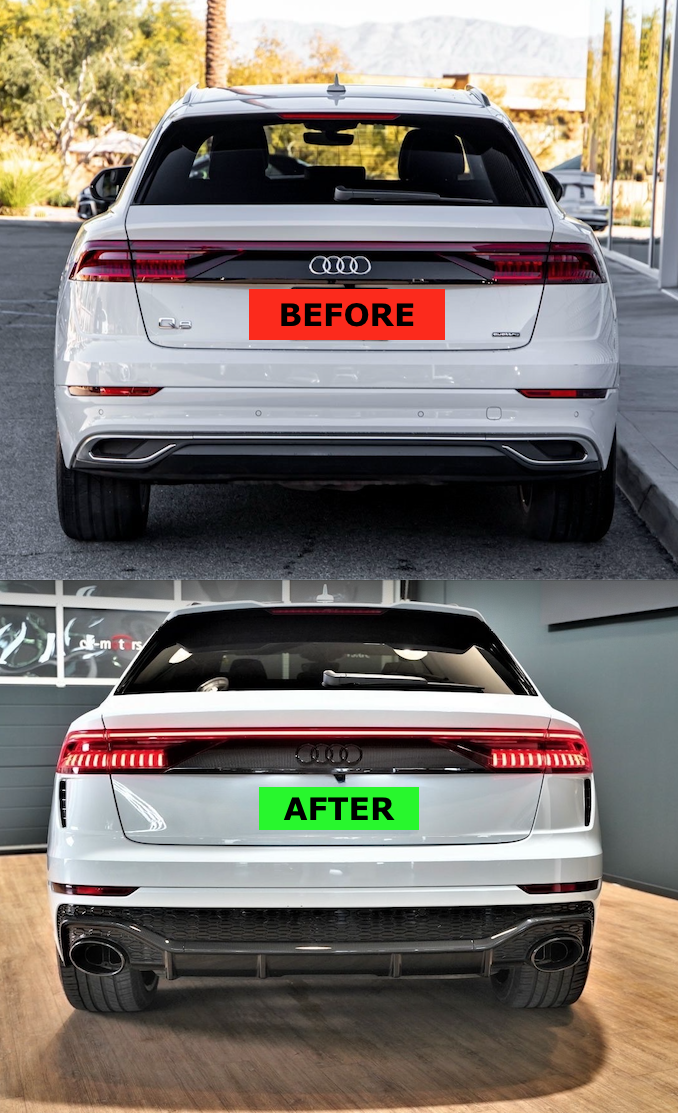 Audi Q8 rear bumper
