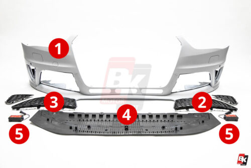BKM Replacement Parts for BKM front bumper, fits Audi A4/S4 B8.5