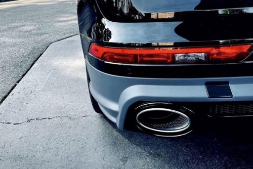 BKM Rear Bumper Kit, Glossy Black, fits Audi Q5 B9.5 Base Models BKM Rear Bumper Kit, Glossy Black, fits Audi Q5 B9.5 Base Models