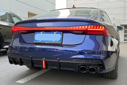 BKM Rear Diffuser (Glossy Black) with LED Brake Light, fits Audi S7/A7 S-Line C8 BKM Rear Diffuser (Glossy Black) with LED Brake Light, fits Audi S7/A7 S-Line C8