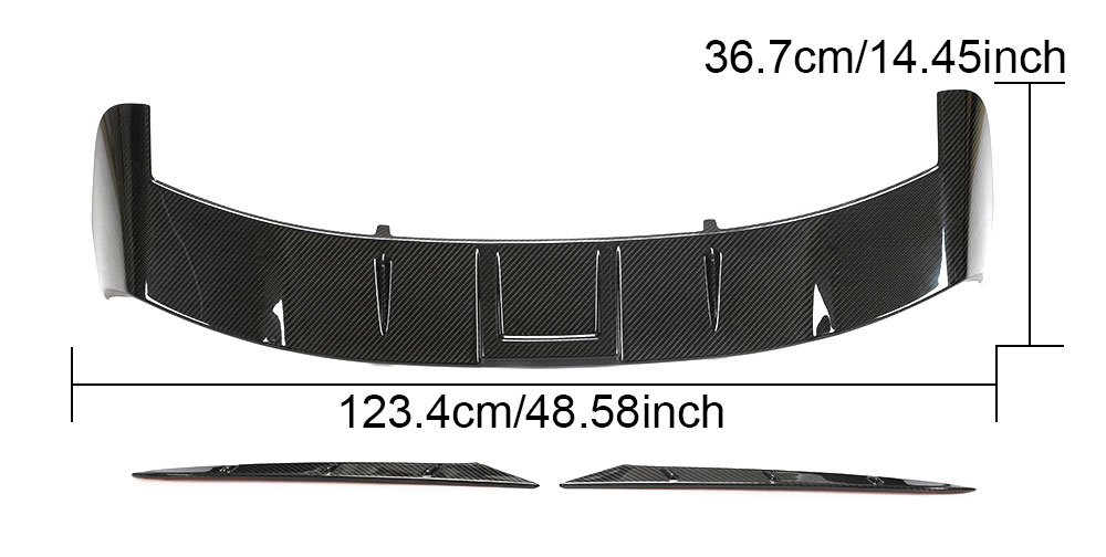 BKM Rear Roof Spoiler - Carbon, fits Audi RS6 C8 