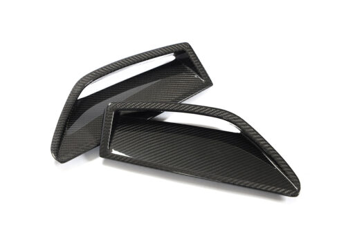 BKM Front Bumper Scoop Trims - Carbon, fits Audi RS6/RS7 C8