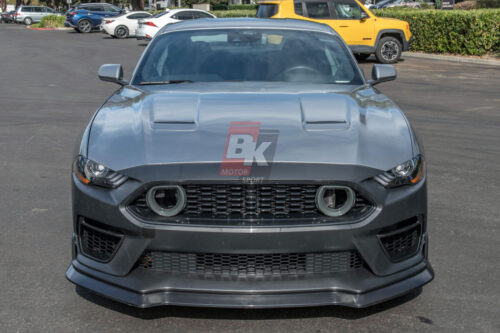 BKM Upgrade Mach-1 Style Front Bumper Set with Grille Lamp Set, fits Ford Mustang 15-17