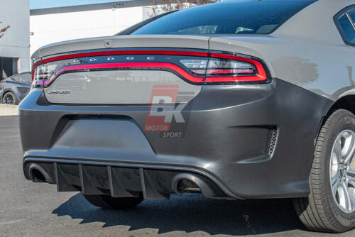 BKM Upgrade to SRT Hellcat Style (2021+) Rear Bumper Assy, fits Dodge Charger 15-23