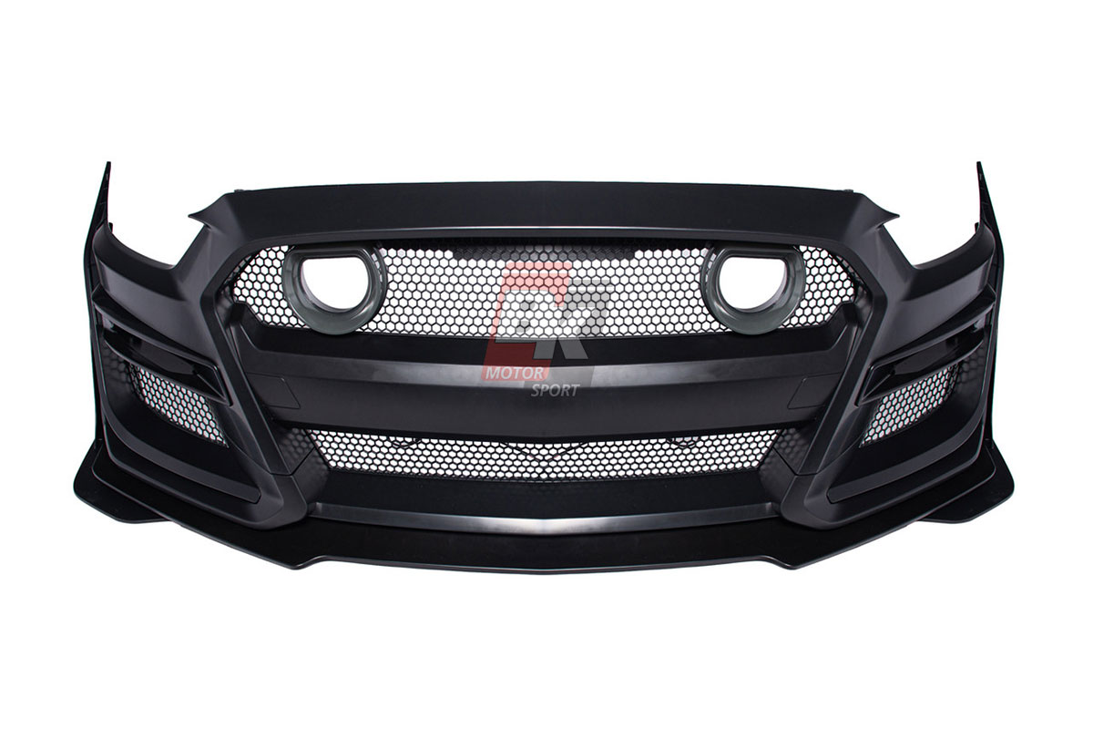 BKM Upgrade to GT500 Style Front Bumper Set with Grille Lamp Set, fits Ford Mustang 15-17 BKM Upgrade to GT500 Style Front Bumper Set with Grille Lamp Set, fits Ford Mustang 15-17