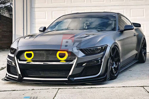 BKM Upgrade to GT500 Style Front Bumper Set with Grille Lamp Set, fits Ford Mustang 15-17 BKM Upgrade to GT500 Style Front Bumper Set with Grille Lamp Set, fits Ford Mustang 15-17