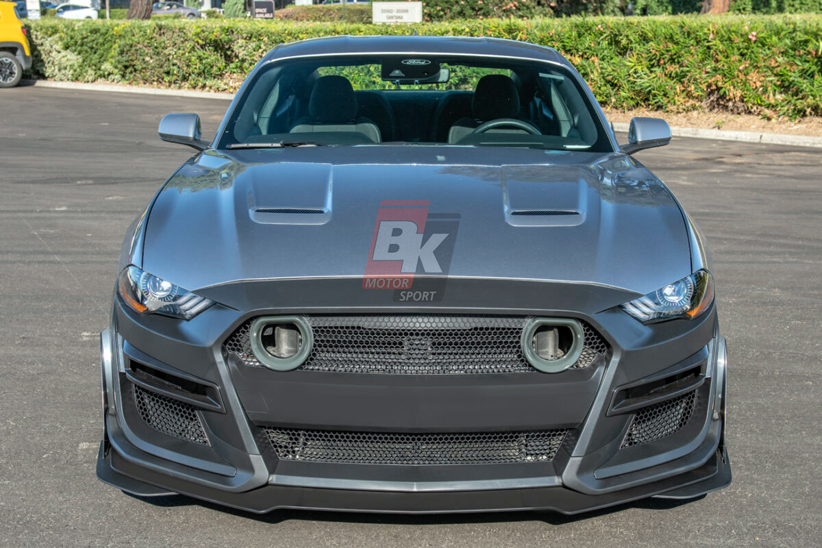BKM Upgrade to GT500 Style Front Bumper Set with Grille Lamp Set, fits Ford Mustang 18-23 BKM Upgrade to GT500 Style Front Bumper Set with Grille Lamp Set, fits Ford Mustang 18-23