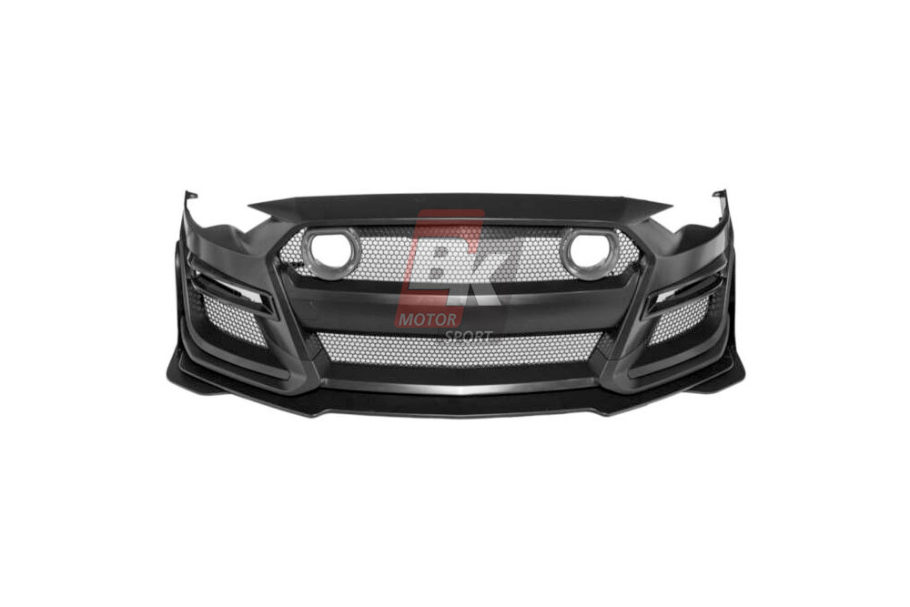 BKM Upgrade to GT500 Style Front Bumper Set with Grille Lamp Set, fits Ford Mustang 18-23 BKM Upgrade to GT500 Style Front Bumper Set with Grille Lamp Set, fits Ford Mustang 18-23